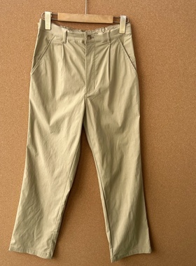 2R1-37日系纯色休闲长裤宽松百搭舒适简约通勤显瘦直筒日常Y25-10