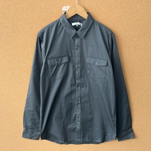 W3-109男士长袖春夏季百搭舒适宽松衬衫薄款简约外套韩版Y25-12