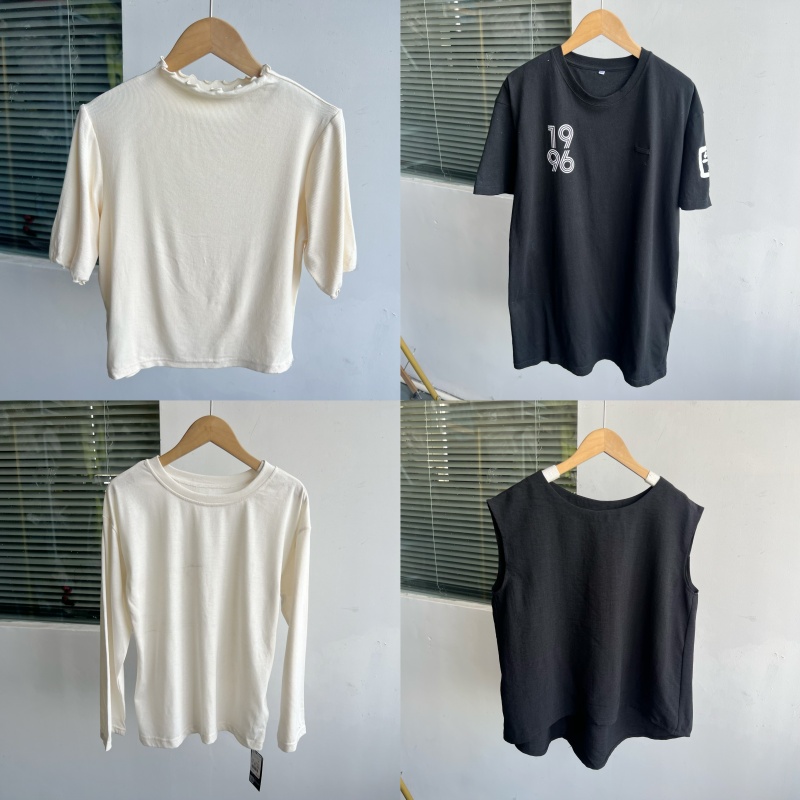 2M-21夏多款T恤宽松百搭舒适简约显瘦休闲打底衫内搭可外穿Y25-7