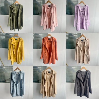 2H1-2瑕疵款脏污染色有白点未缝好默认无扣无抽绳外套HJ25-7