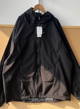 楼11-57高货！冲锋衣连帽黑色双头拉链基础款口袋夹克外套Z26-1
