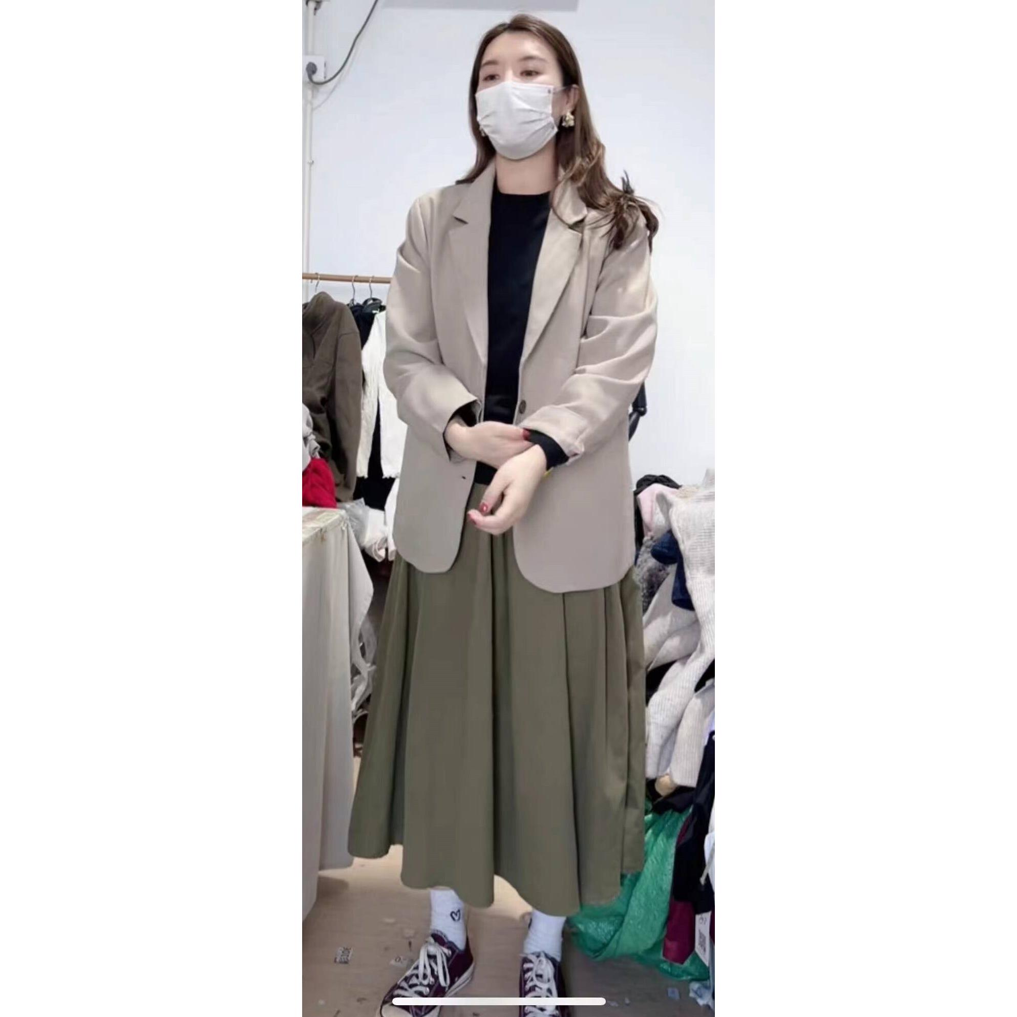 微瑕时尚休闲宽松显瘦春季通勤简约百搭西装薄款高级感潮流上衣C7