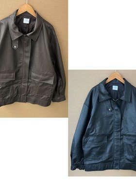 2n1-1  C标高货！不硬！牛货！巴恩风质感好有纹理软皮皮衣Y25-9