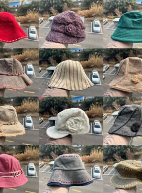 3R-77多款森系氛围感简约保暖渔夫帽气质出游度假百搭松弛感Y26-2