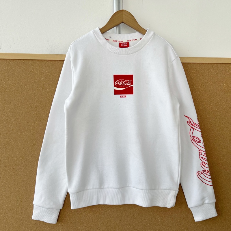 2S1-51加绒圆领字母印花无帽套头美式白色休闲宽松男女同款Y25-10