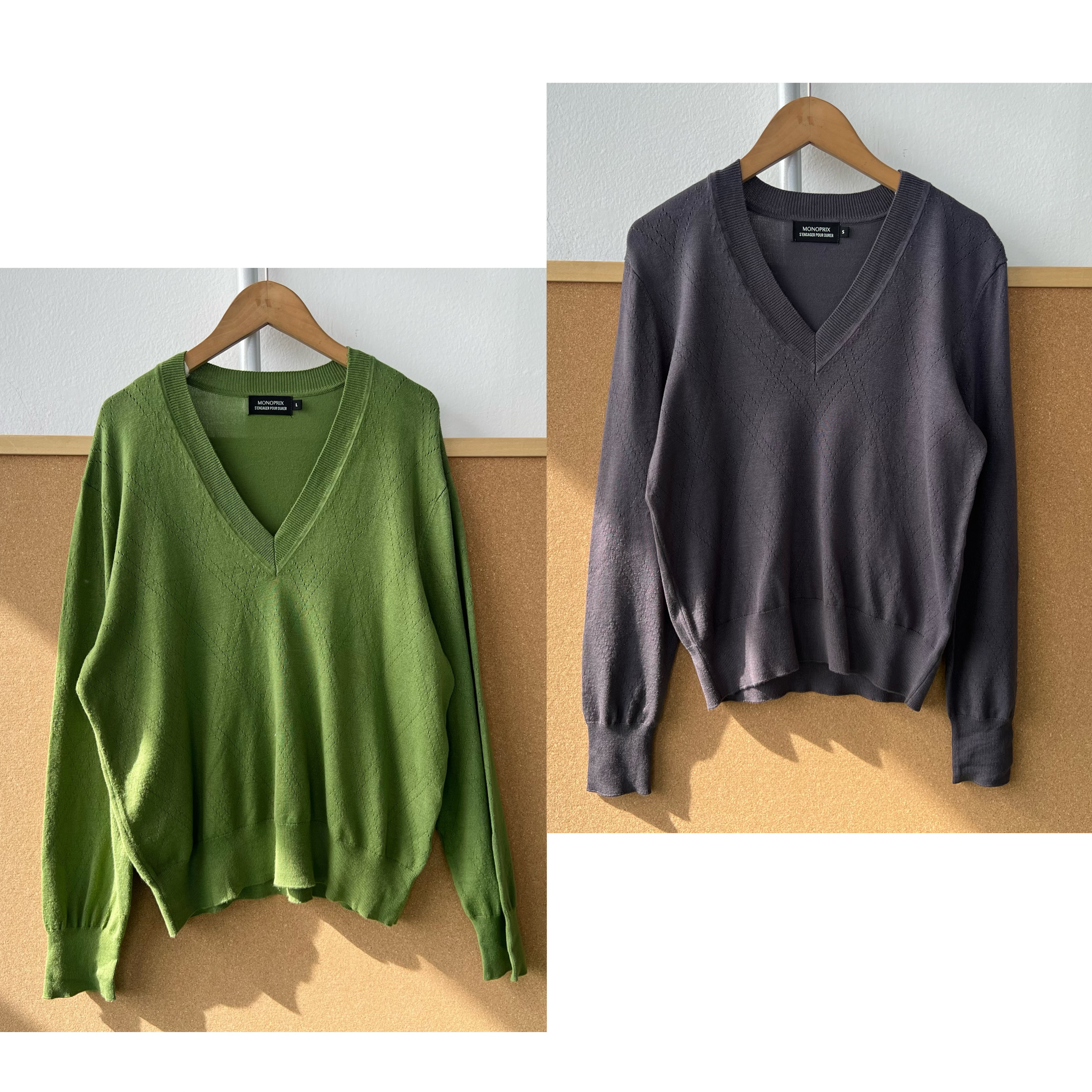 西2-34V领简约松弛感软糯春秋内搭舒适长袖针织打底衫上衣H25-11