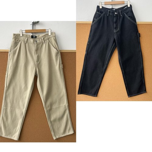 2S1-25高货！日系潮牌复古高街宽松后口袋处刺绣贴布牛仔裤Z25-10