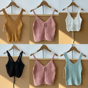 吊带背心纯欲性感松弛内搭上衣辣妹复古Y25 夏季 21多款 楼10A