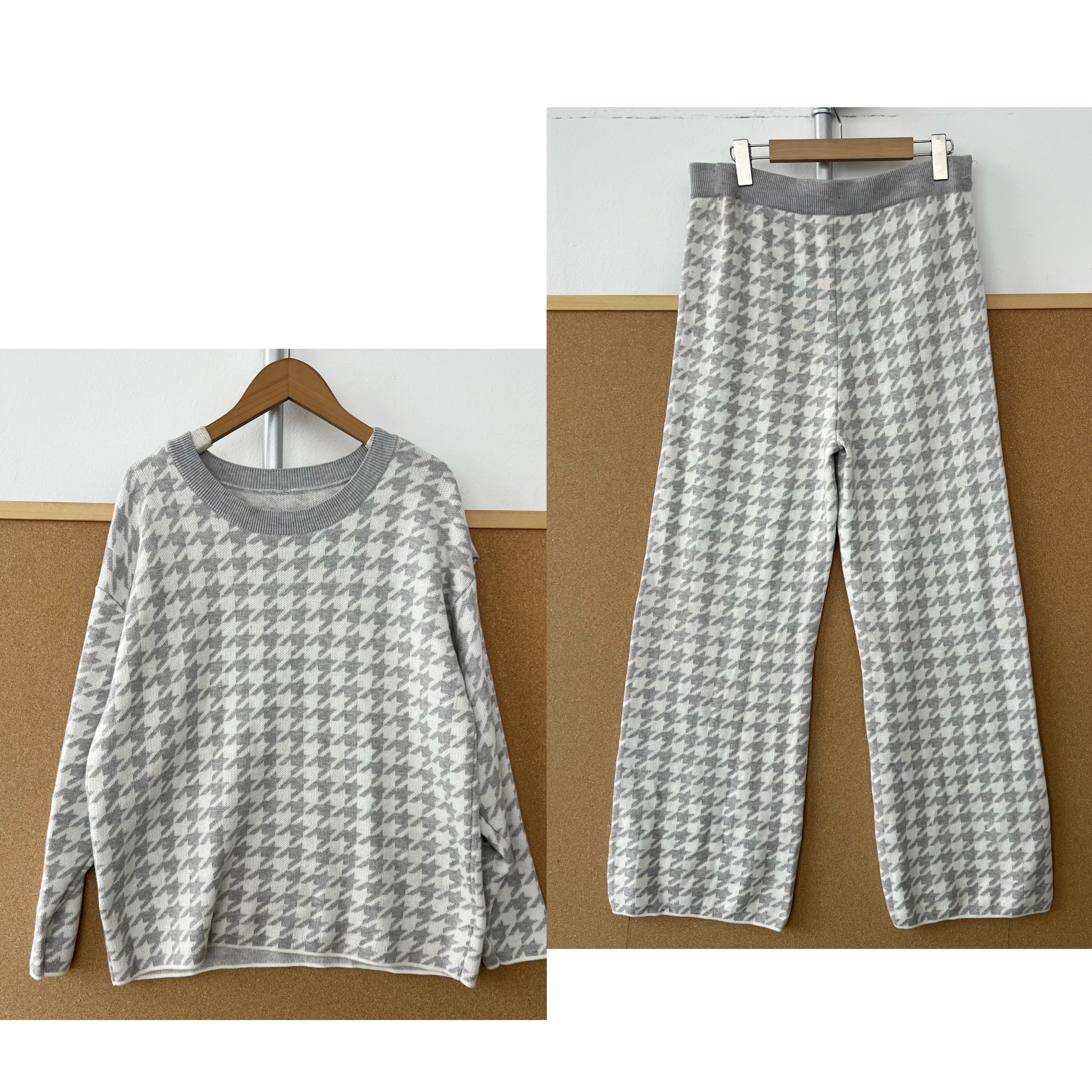 李2-52韩系不规则图形家居服软糯舒适慵懒风针织长袖可外穿H25-12,女士内衣/男士内衣/家居服,睡衣/家居服套装,淘宝优惠券,粉丝福利购,淘宝优惠卷