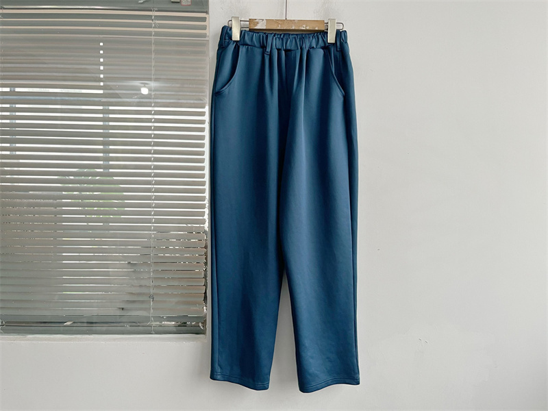 微瑕夏薄款宽松显瘦休闲裤百搭高腰松紧腰舒适韩版时尚修身Y12