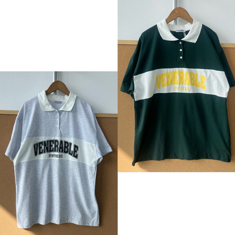 2X1-21日潮美式复古撞色拼接翻领字母印花设计感百搭上衣Z25-11