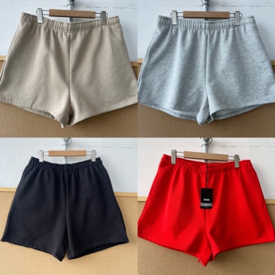 G1-165薄绒美式松紧腰短裤宽松慵懒风运动显瘦百搭直筒简约Y26-3