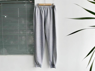 丹六 青春运动休闲高腰螺口束脚男女卫裤 2023新款 春夏薄款