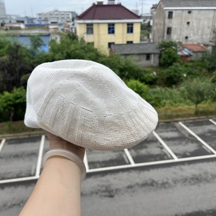 休闲Y25 纯色画家帽前进帽贝雷帽显脸小百搭韩版 21春夏季 薄款