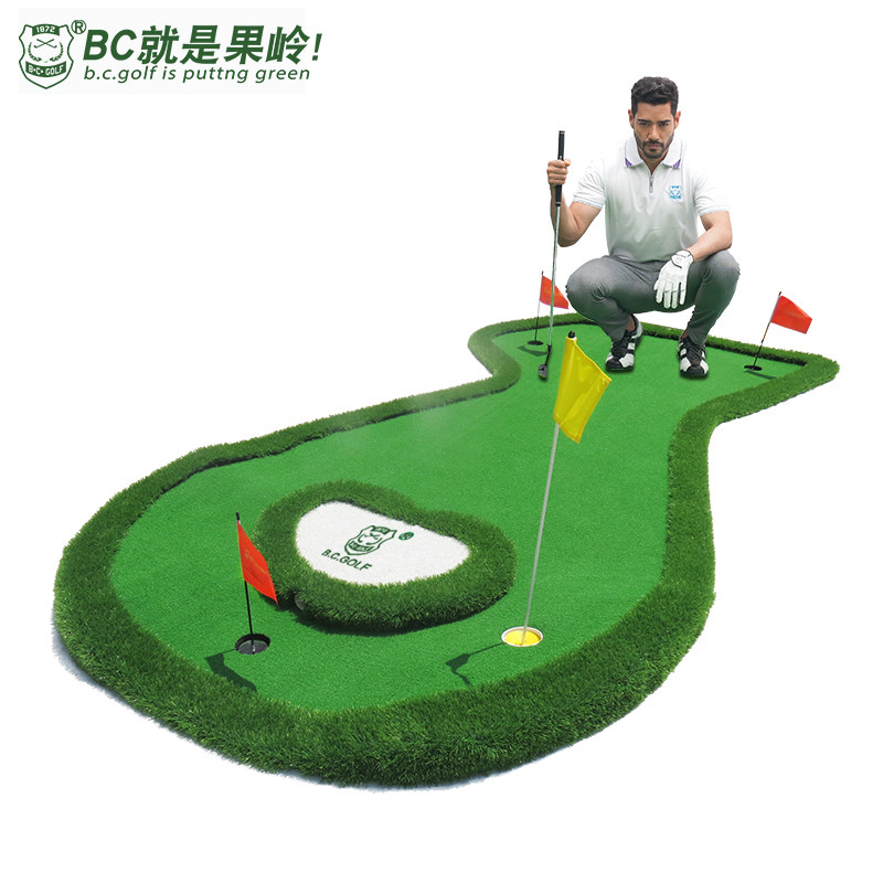 全地形高尔夫果岭B.C.GOLF室内练习毯自带坡度推杆果岭