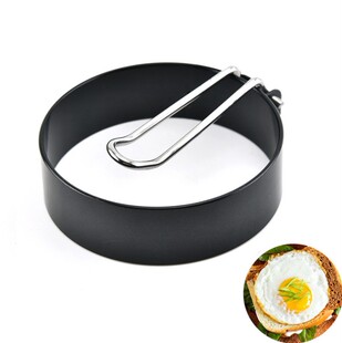 高品质铁喷不粘加厚圆形煎蛋器煎蛋模具不锈钢圆形煎蛋器煎鸡蛋圈