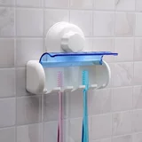 浴室吸盘牙刷架免打孔牙具架壁挂式卫生间牙刷盒吸壁式牙刷置物架