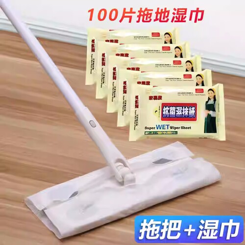 20片除尘湿巾一次性擦地用免洗配