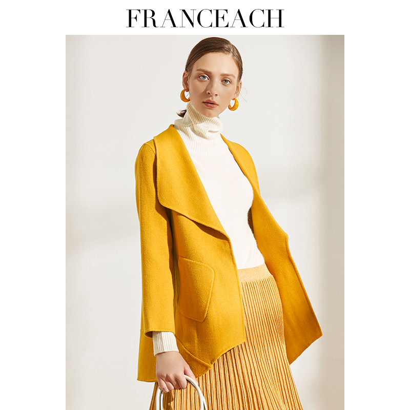 法涵意弛2025秋冬新款无羊绒呢子双面呢大衣女短款小个子毛呢外套,女装/女士精品,毛呢外套,淘宝优惠券,粉丝福利购,淘宝优惠卷