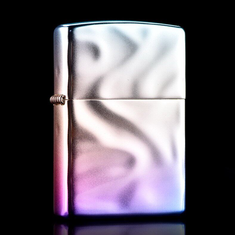zippo打火机无垠渐变立体水波纹