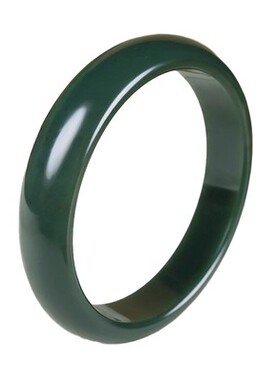 和田玉青玉手镯和田玉手镯玉镯子女款手镯52.23克64圈口