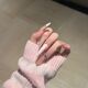 轻奢显白美甲ins气质锆石温柔法式 高级学生尖形穿戴甲氛围