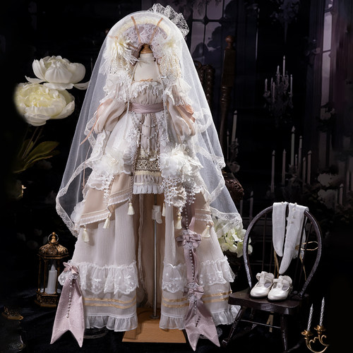 莫奈的后花园 4分BJD安娜 花落之时的官服套装帝政风洋服套装 GEM