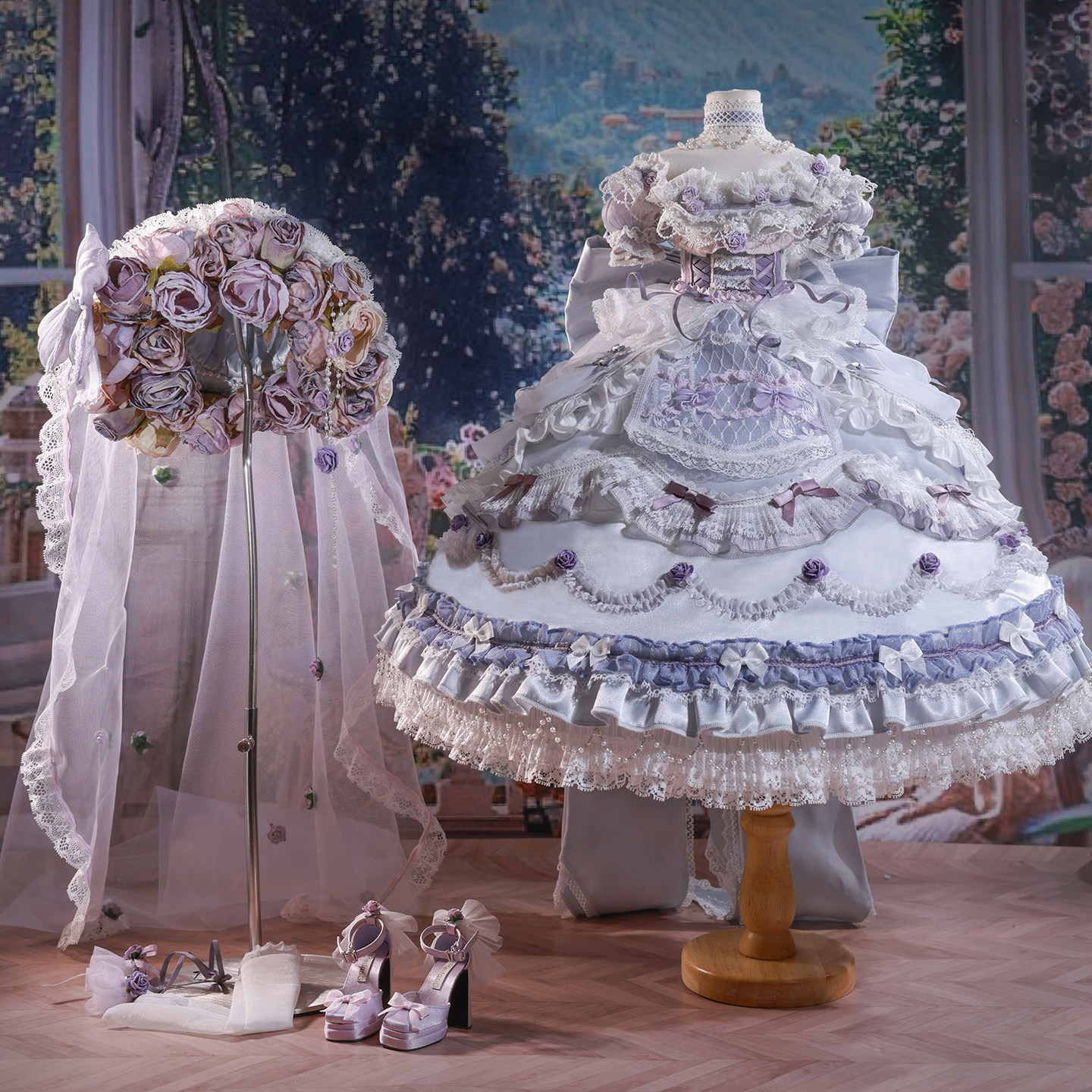 莫奈的后花园 3分BJD 薇奥拉 娃衣 层叠梦境 馥郁花庭GEM官服套装,模玩/动漫/周边/娃圈三坑/桌游,BJD娃衣,淘宝优惠券,粉丝福利购,淘宝优惠卷