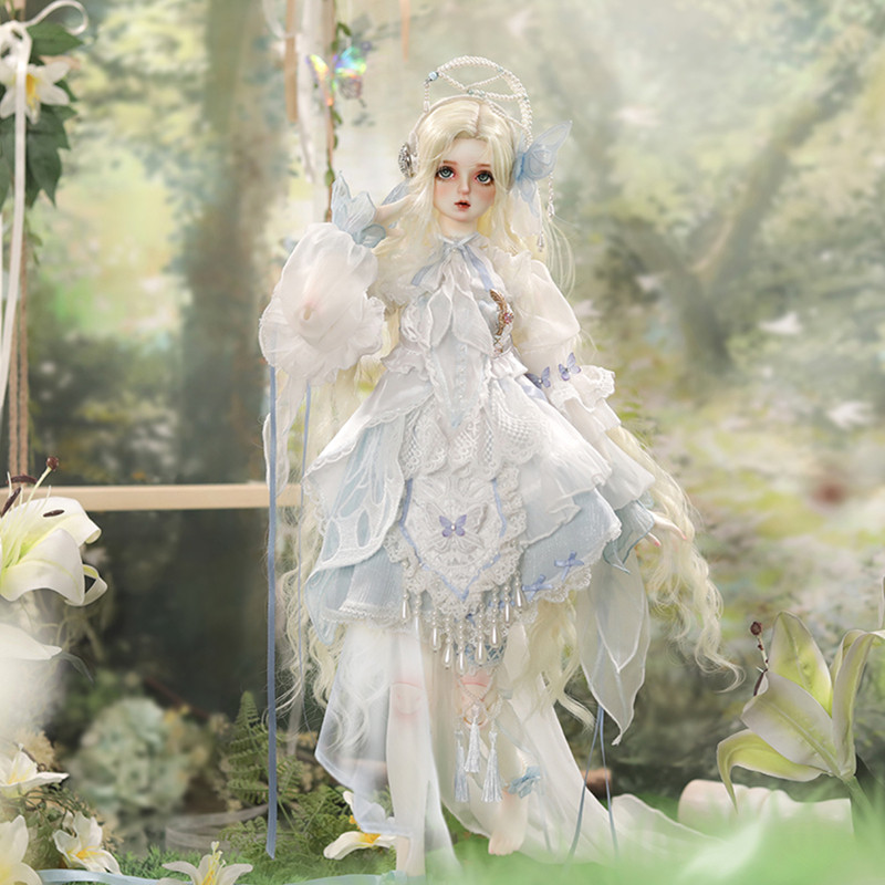 gem娃衣 九周年限量臻藏3分bjd女娃普绪克官服 无垢之翼 60cm娃穿