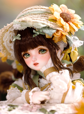 GEM贵族娃娃 文森特的花系列 6分BJD开眼向日葵 30cm全套  SD玩偶