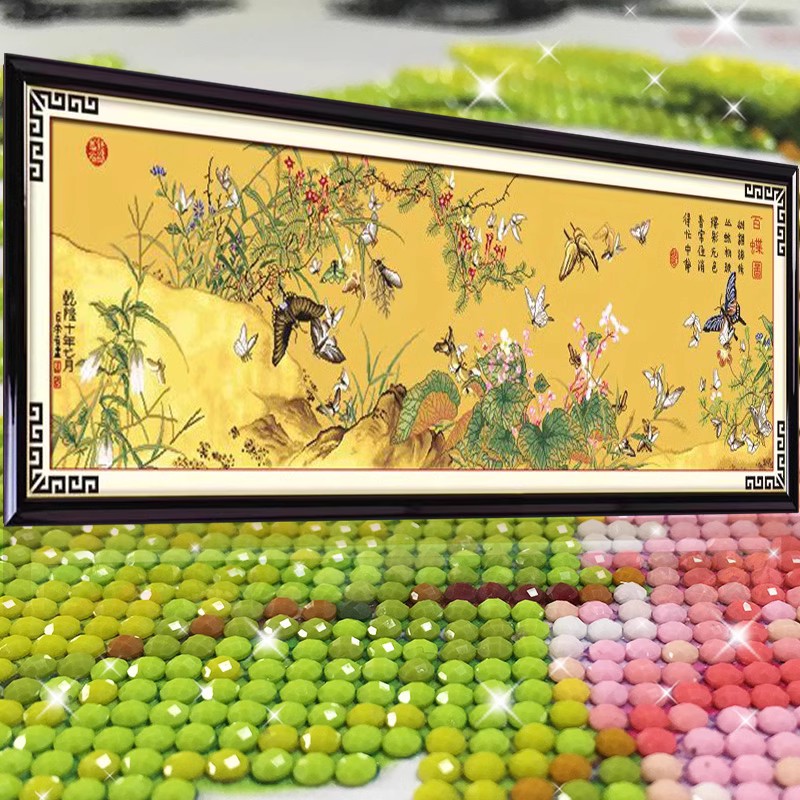 百蝶图蝴蝶2023新款钻石画
