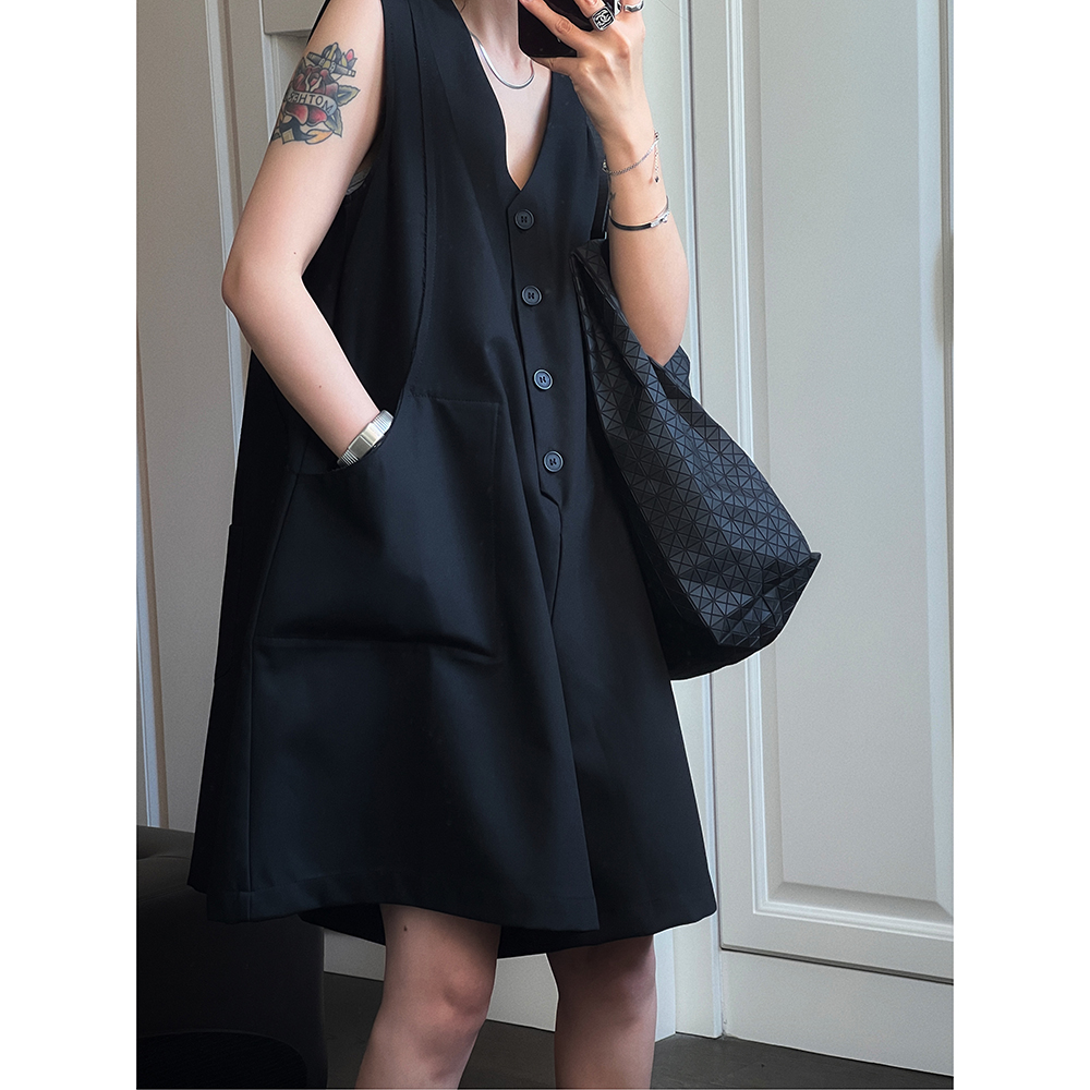 2024高端排扣设计韩版裤裙