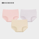 79元 聚乳酸抑菌裆好洗裤 3条 女内裤 中腰性感三角裤 小裤 HKW2524
