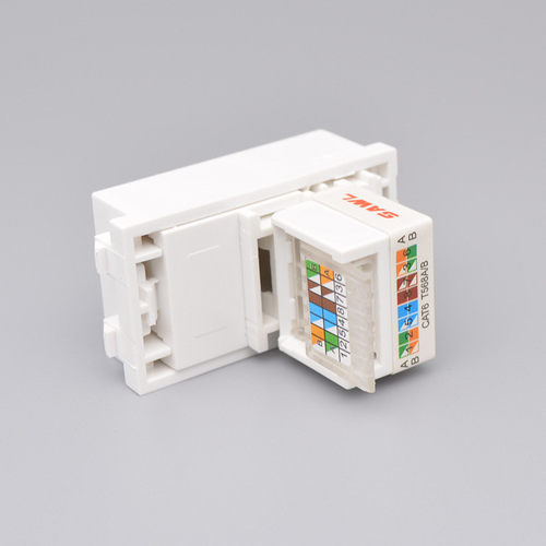 128型免打六类千兆cat6网络模块