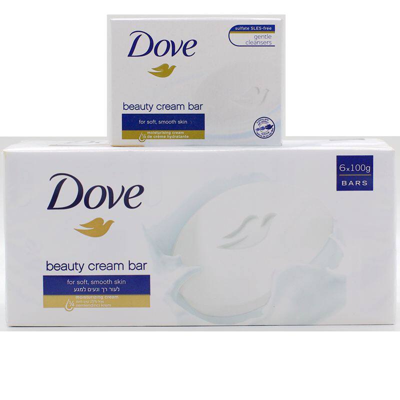 包邮香港进口DOVE多芬香皂柔嫩洁肤润肤乳霜香块六块装90g*6