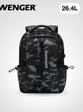 瑞士军刀WENGER威戈双肩包男迷彩时尚潮流背包男运动男士双肩包