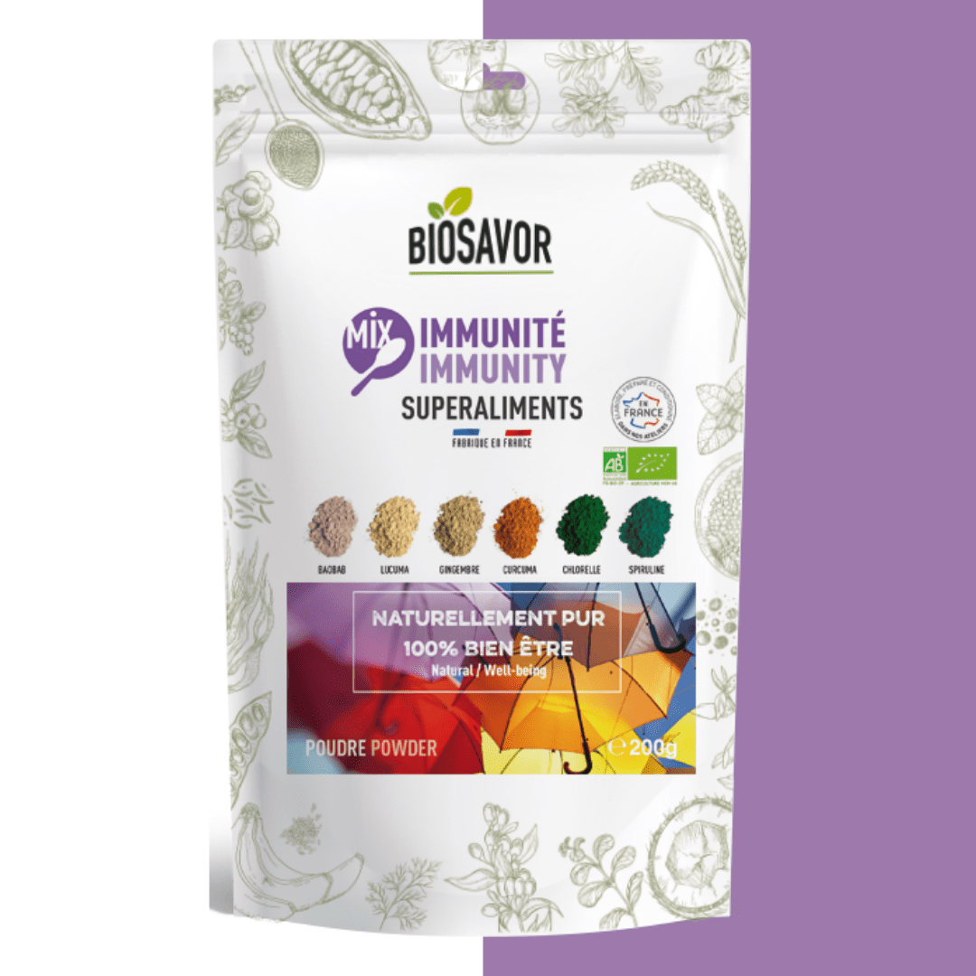 在途法国BIOSAVOR有机免疫力混合粉Immunity mix 200g