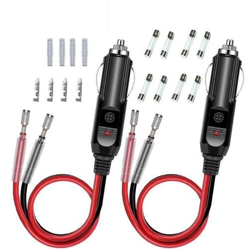 供应12V~24V纯铜20A单头线点烟器