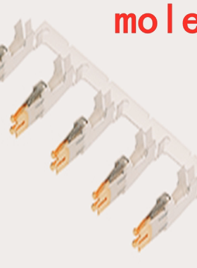 MOLEX正品428150011高电流低插入力母端镀金压接端子50A适用10-12