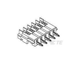179414-8 8PIN单排180度自然色针座 间距2.5mm