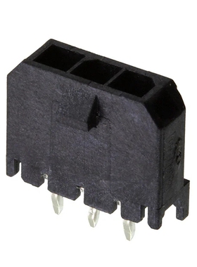 Molex正品线对板436500315/43650-0315黑色3P间距3.0mmPCB插座头