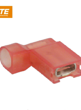 TE/AMP泰科原装现货 2-520337-2 红色F型快压端子旗型187快插端子