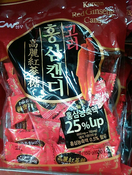 2023新品韩国cw青佑高丽红参糖150g红参糖糖果零食喜糖