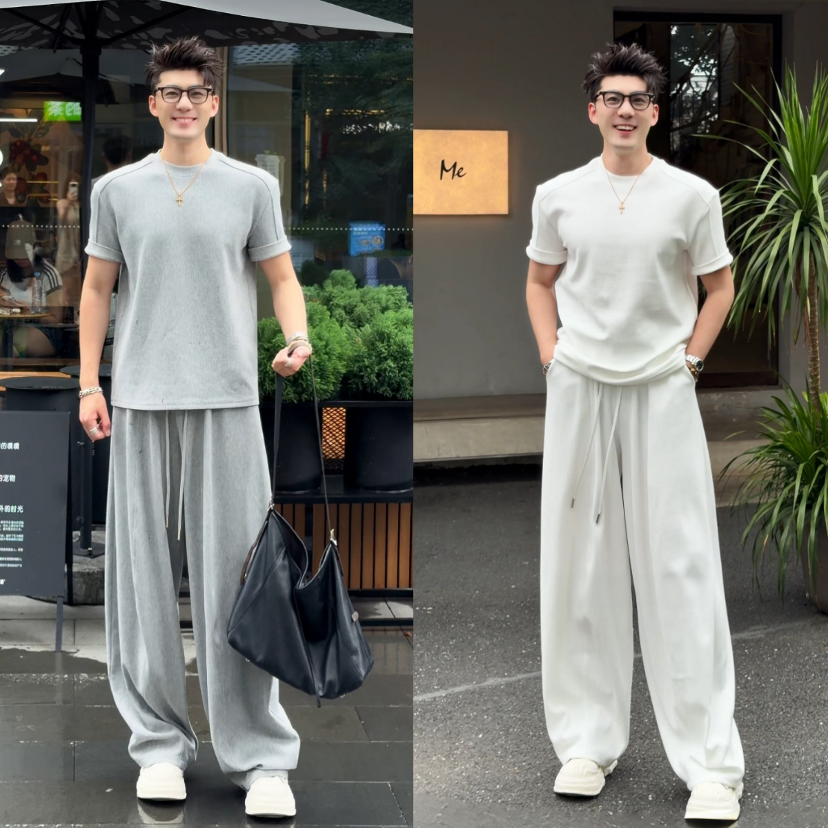 松弛慵懒感男士休闲时尚舒适套装