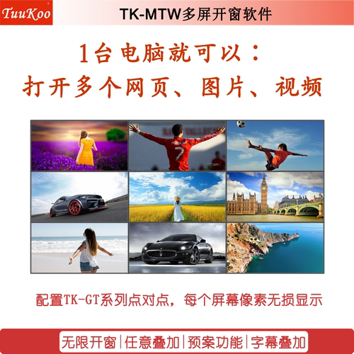 TuuKoo大屏开窗软件无限叠加漫游