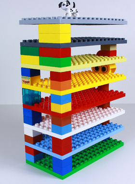 兼容le高积木玩具大颗粒通用建房8X16孔拼插楼板配件加厚双面底板