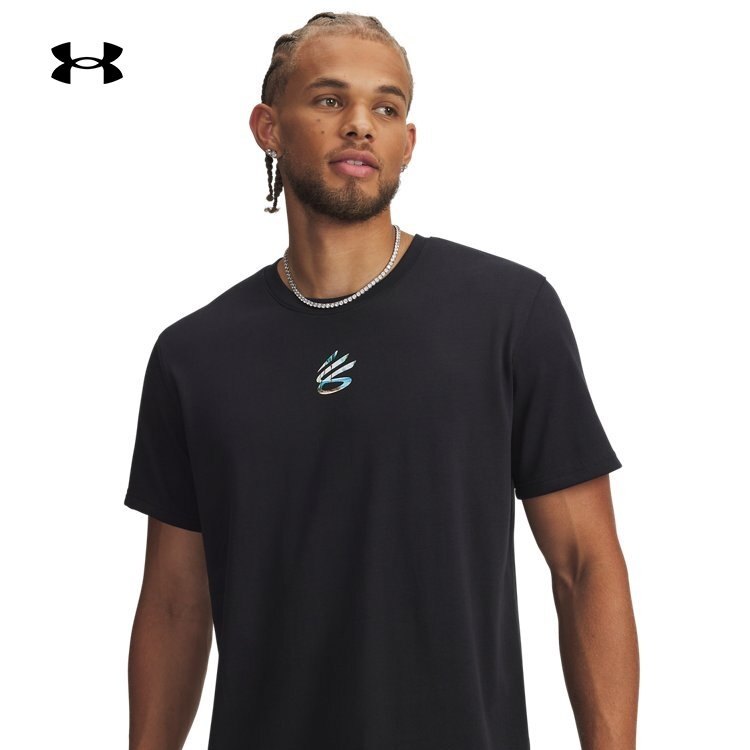 安德玛官方【库里同款】UA库里CURRY男子篮球运动短袖T恤6012970,运动服/休闲服装,运动T恤,淘宝优惠券,粉丝福利购,淘宝优惠卷