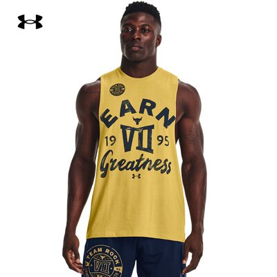 安德玛官方UA Project Rock强森男子训练运动背心1370478