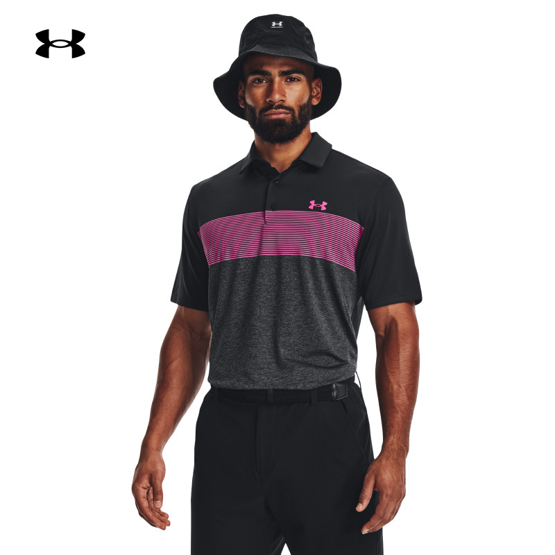 安德玛官方UA春夏Playoff 3.0男子条纹高尔夫运动Polo衫1378676,运动服/休闲服装,运动POLO衫,淘宝优惠券,粉丝福利购,淘宝优惠卷