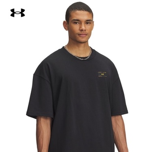 Label男运动休闲短袖 安德玛官方 Woven T恤6005668 库里同款